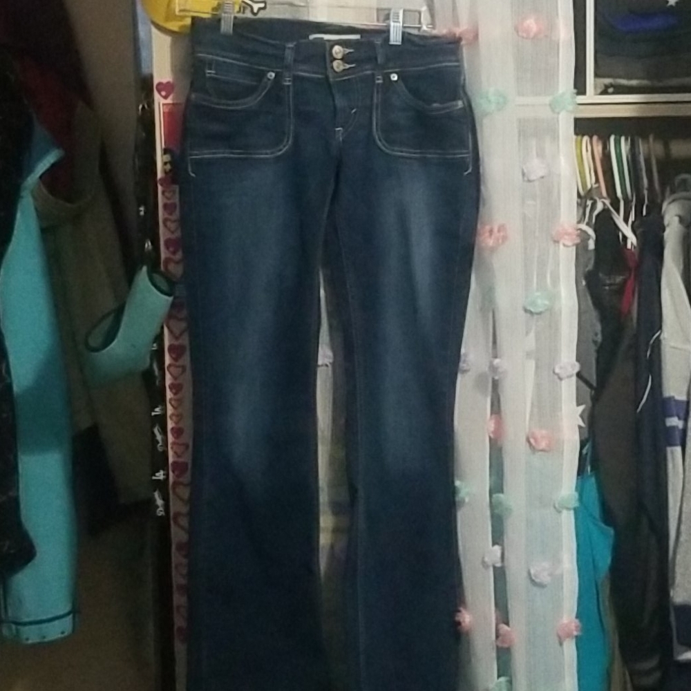Levis Too Superlow dark blue jeans size 7